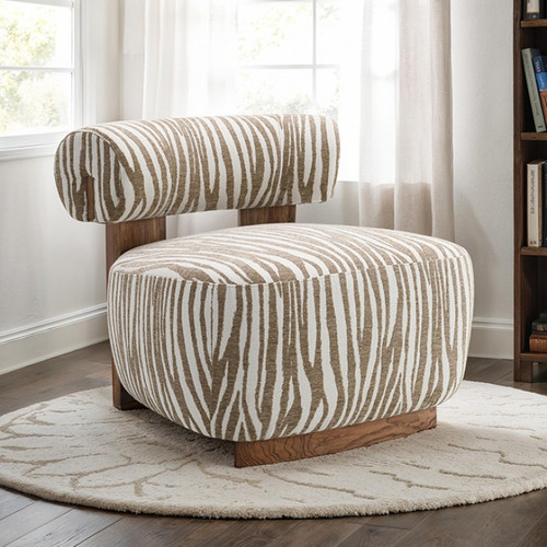 Niobe Accent Chair, Beige (FM-AC6007BG)