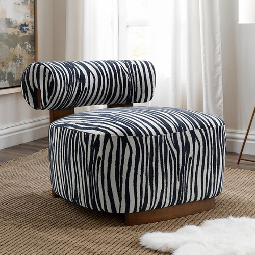 Niobe Accent Chair, Midnight Blue (FM-AC6007BL)