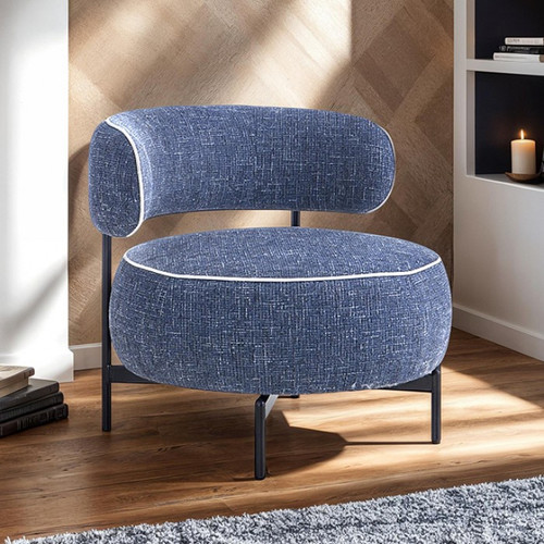 Florens Swivel Chair, Dark Blue (FM-AC8015BL)