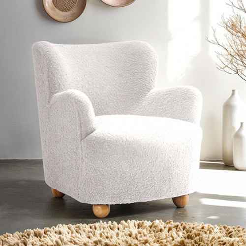 Acaso Accent Chair, White (FM-AC8017WH)