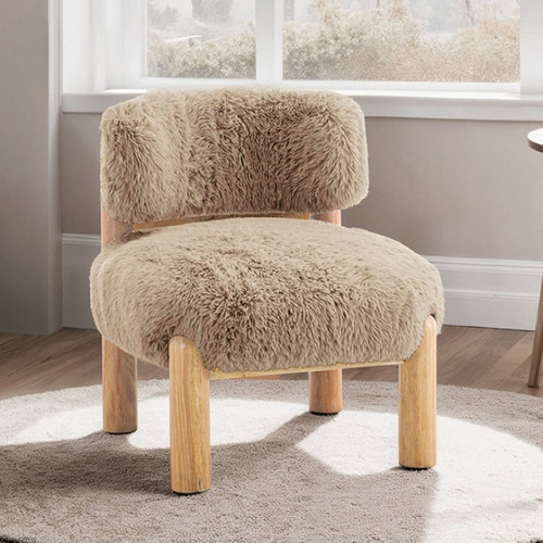 Alcoba Accent Chair, Mushroom (FM-AC8019LB)