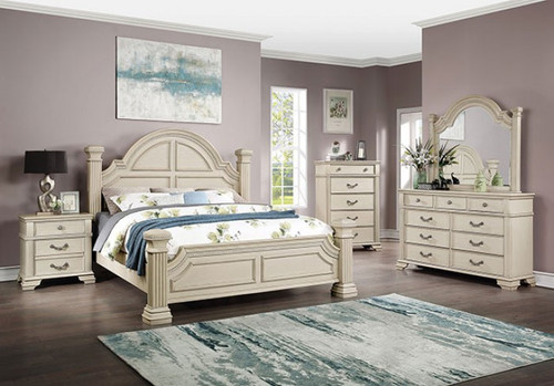Pamphilos 3 Pc. Queen Bedroom Set (FOA7144WH-Q-4PC)
