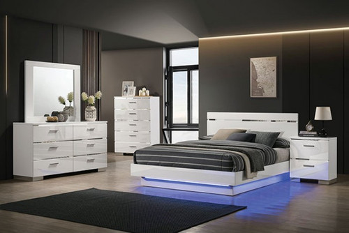 Erlach 4 Pc. Queen Bedroom Set w/ Chest (FOA7189WH-Q-5PC-C)