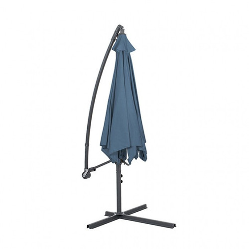 Glam Cantilever Umbrella W/Led+Base, Light Sapphire (GM-3003LS+BASE)
