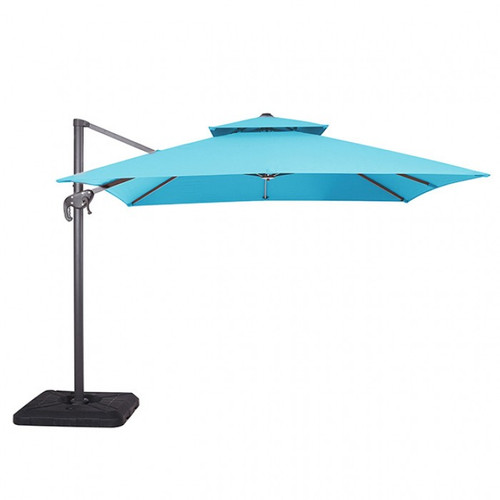 Hero 10' Square Umbrella, Double Top, Teal (LA-A028TL)