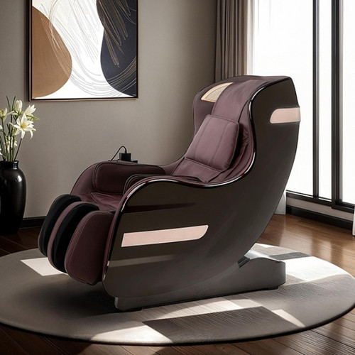 Martinus Massage Chair 3D Back Roller, Brown (MC0001BR)