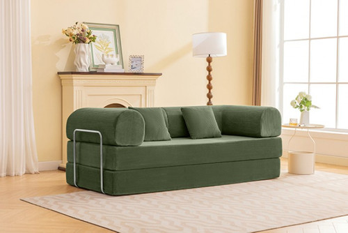 Perri 79" Compressed Sofa, Olive green (SL6907GR)