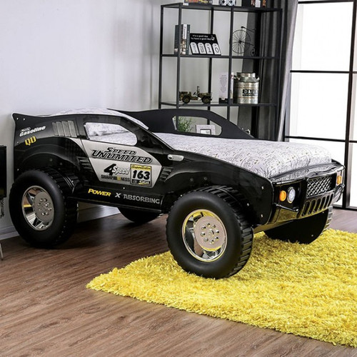 Speed Jump Twin Off-Road Car Bed w/ 5" Mattress (CM7641-BED+M5)