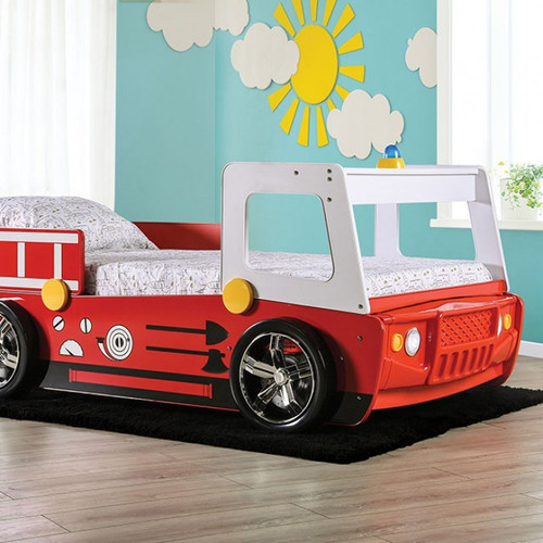 Firestall Twin Bed w/ 5" Mattress (CM7644-BED+M5)