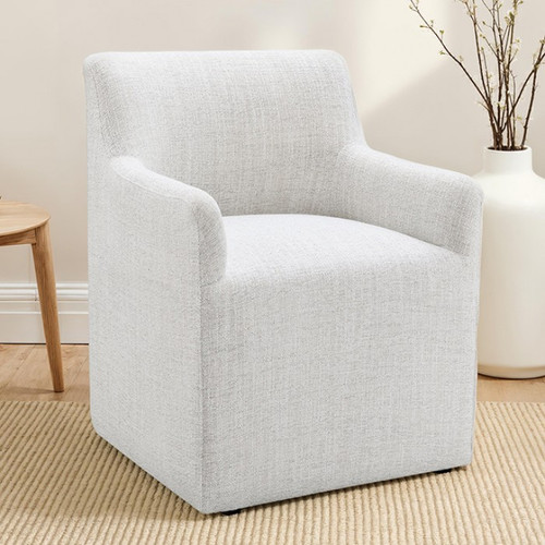 Fico Dining Arm Chair (1/CTN) (FM3003WH-AC)