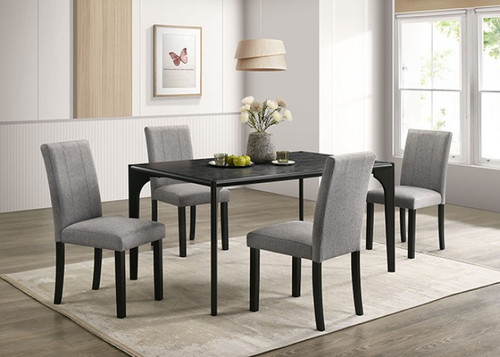 Amelio 5 Pc. Dining Table Set (FM32009BK-T-5PC)