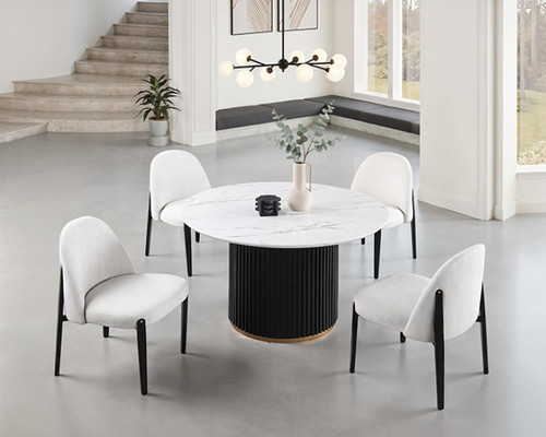 Borden Round Dining Table (FM37019BK-RT-TABLE)