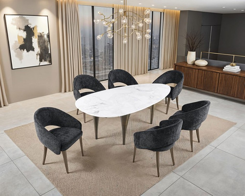 Ciaran Oval Dining Table (FM37024WH-OT-TABLE)