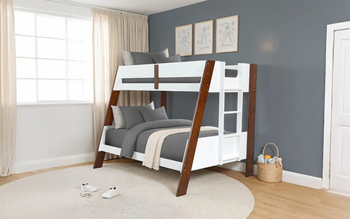 Delbin Twin/Full Bunk Bed+Mattress (FM-BK202CH-TF-BED+M6)