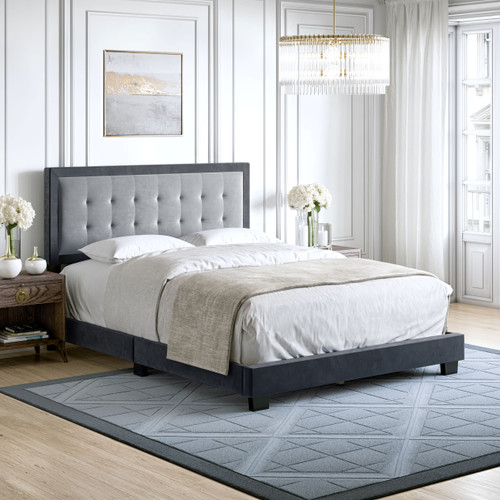 DB PISA PLATFORM BED CHARCOAL/GRAY