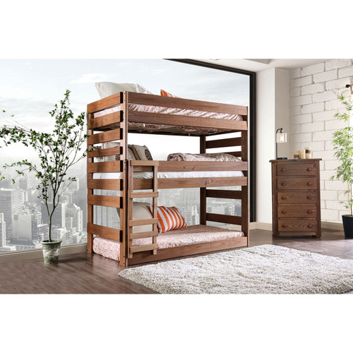 Pollyanna - Twin Bed With 3 Slat Kits - Mahogany (AM-BK500-BED-SLAT)