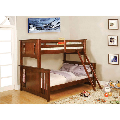 Spring Creek - Twin Over Full Bunk Bed - Oak (CM-BK602F-OAK-BED)