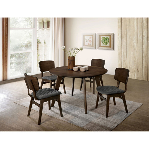 Shayna - Round Table - Walnut / Gray (CM3139RT)