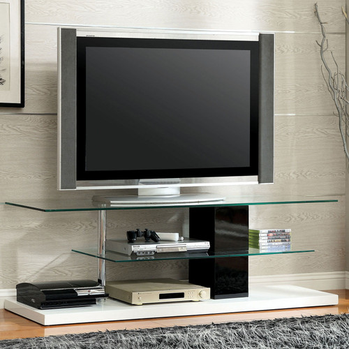 Neapoli - TV Console - Black / White (CM5811TV-SET)