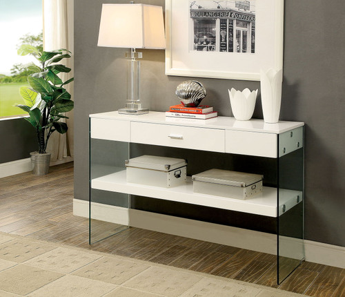 Raya - Sofa Table - White (CM4451WH-S)