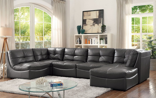 Libbie - 6 Piece Modular Seating Set - Gray (CM6456-SET)
