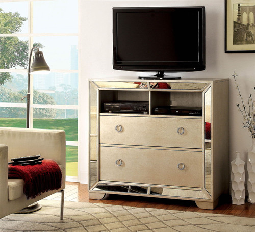 Loraine - Media Chest - Champagne (CM7195TV)