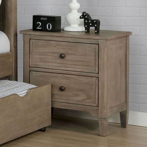 Vevey - Nightstand - Wire - Brushed Warm Gray (FOA7175N)