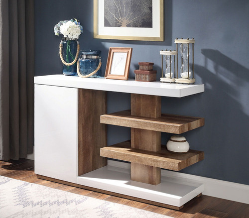 Moa - Sofa Table - White / Natural Tone (FOA4495S)