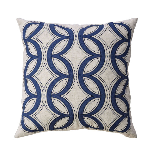 Teri - Pillow (Set of 2) - Beige / Indigo (PL8011-2PK)