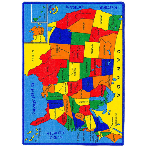 Abbey - Area Rug - US Map (RG5114)