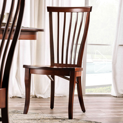 Gresham - Side Chair (Set of 2) - Dark Cherry (FOA3002SC-2PK)