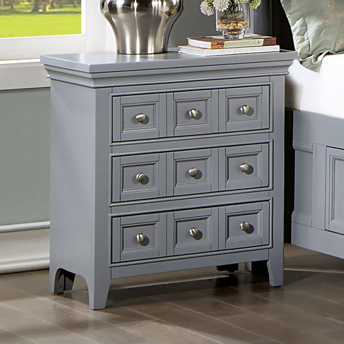 Castlile - Nightstand With USB - Gray (CM7413GY-N)