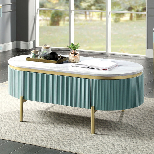 Koblenz - Coffee Table - Light Teal (CM4412GR-C)