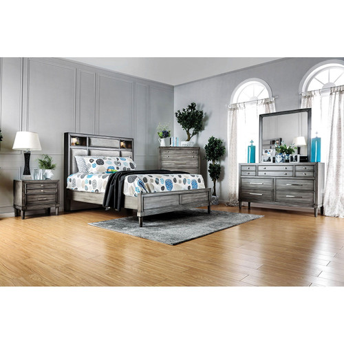 Daphne - Queen Bed - Gray (CM7556Q-BED)