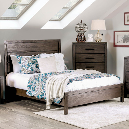 Rexburg - Full Bed - Wire - Brushed Rustic Brown (CM7382F-BED)