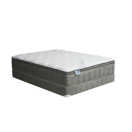Stormin - Euro Pillow Top Mattress 80'' x 76'' - White (DM338EK-M)