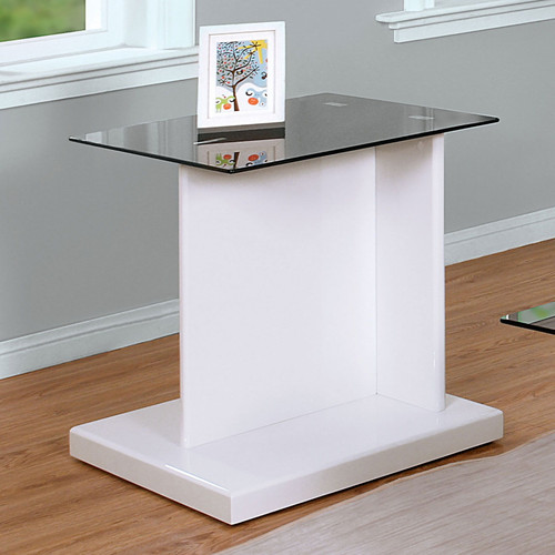 Mannedorf - End Table - Black / White (CM4567WH-E)