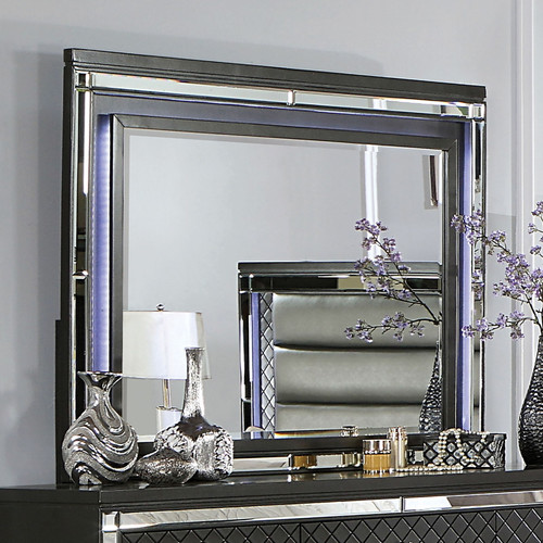 Calandria - Mirror With LED - Gray (CM7320GY-M)