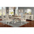 Arcadia 8 Pc. Dining Table Set (2AC+6SC) (CM3150WH-T-9PC)