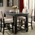Sania 3 Pc. Counter Ht. Table Set w/ Bench (CM3324BK-PT-4PC)