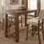 Sania 4 Pc. Bar Table Set, Rustic Oak (CM3324BT-5PC)