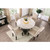 Elfredo 5 Pc. Round Dining Table Set (CM3755RT-5PC-LG)