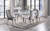 Neuveville 6 Pc. Dining Table Set, Gray Chairs (CM3903WH-T-7PC-261GY)