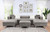 Ciabattoni Sectional w/ Ottoman, Gray (CM6256GY-SECT+OT)