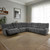 Clemens Power Sectional, Dark Gray (CM9936DG-SECT-PM)