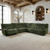 Clemens Power Sectional, Jade Green (CM9936GR-SECT-PM)