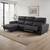 Themis Power Sectional, Left Chaise, Black (CM9937BK-SECT-PM-L)