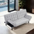 Bellevue Futon Sofa, Light Gray (FM2801LG)