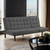 Napervill Futon Sofa, Dark Gray (FM2802DG)
