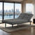 Napervill Futon Sofa, Dark Gray (FM2802DG)